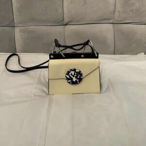 Danse Lente Phoebe Crossbody Bag in Cream and Black, NWOT